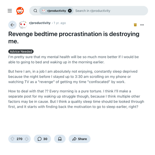 Revenge Bedtime Procrastination Is Really About Brain Chemistry